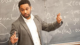 A professor active in a lesson.